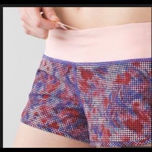 Lululemon Speed Short - Checker Blooms